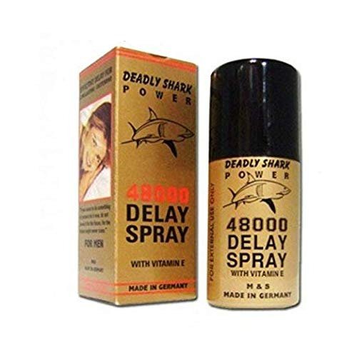 Deadly Shark Power 48000 Delay Spray for Men (150 Sprays) — delay spray