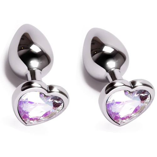 Small Heart Base Stainless Steel Anal Plug — anal plug