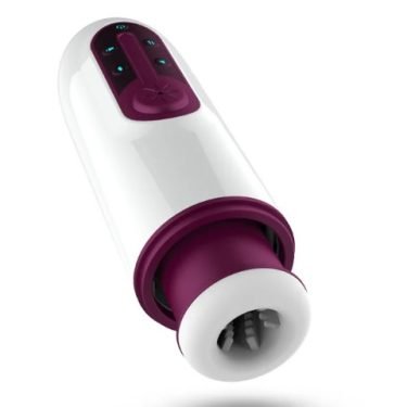 1 In 4 Interactive Voice Heating Telescopic Sucking Deep Throat Stretch Masturbation Cup — male masturbator