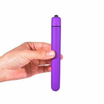 10 Mode Extra Long Slim Slender Bullet Vibrator Beginner Sex toys for Women Purple — egg vibrator