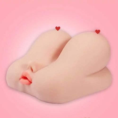 4 in 1 Silicone Mouth Breast Vagina Anal Masturbator — silicone sex doll