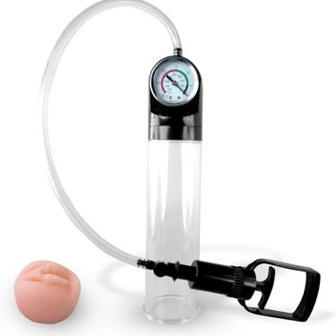 2 In 1 Pussy Sleeve With Powerful Vacuum Pressure Gauge Penis Enlarge Pump — penis enlargement pump