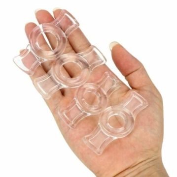 4 Pieces Clear Penis Ring Set Delay Ejaculation For Men — penis ring