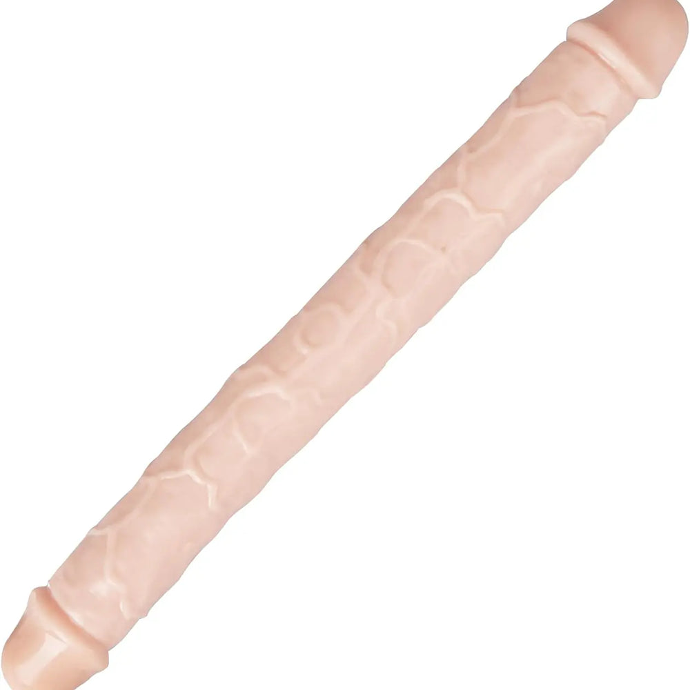 Twelve inch veined silicone double ended dildo