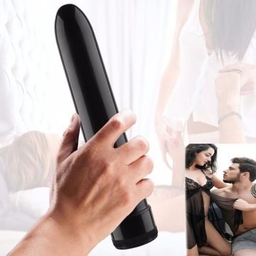 7 Inches Long Black Stick Strong Vibrator For Women — egg vibrator