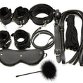 8 In 1 Combo BDSM Bondage Restraint Kit Black — bdsm kit