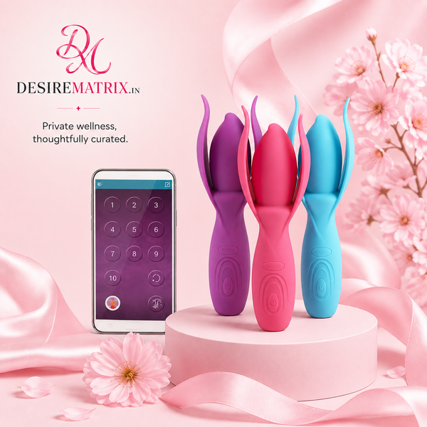 APP-Control Lotus Wand Vibrating Massager USB Rechargeable — App Control Vibrators