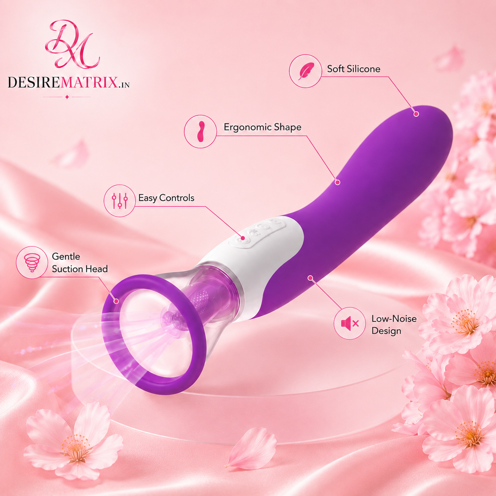 Automatic heating masturbator shown with internal textured sleeve