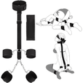 BDSM Bondage Kit for Couples Sex Adjustable Set with Handcuffs, Ankle Cuffs, Blindfold Restraint — bdsm kit