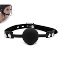 Mouth Gag With Leather Belt Tool for Pleasure — bdsm toy