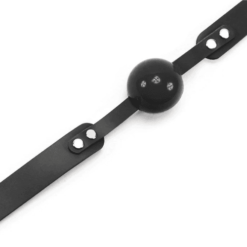 Mouth Gag With Leather Belt Tool for Pleasure — bdsm toy