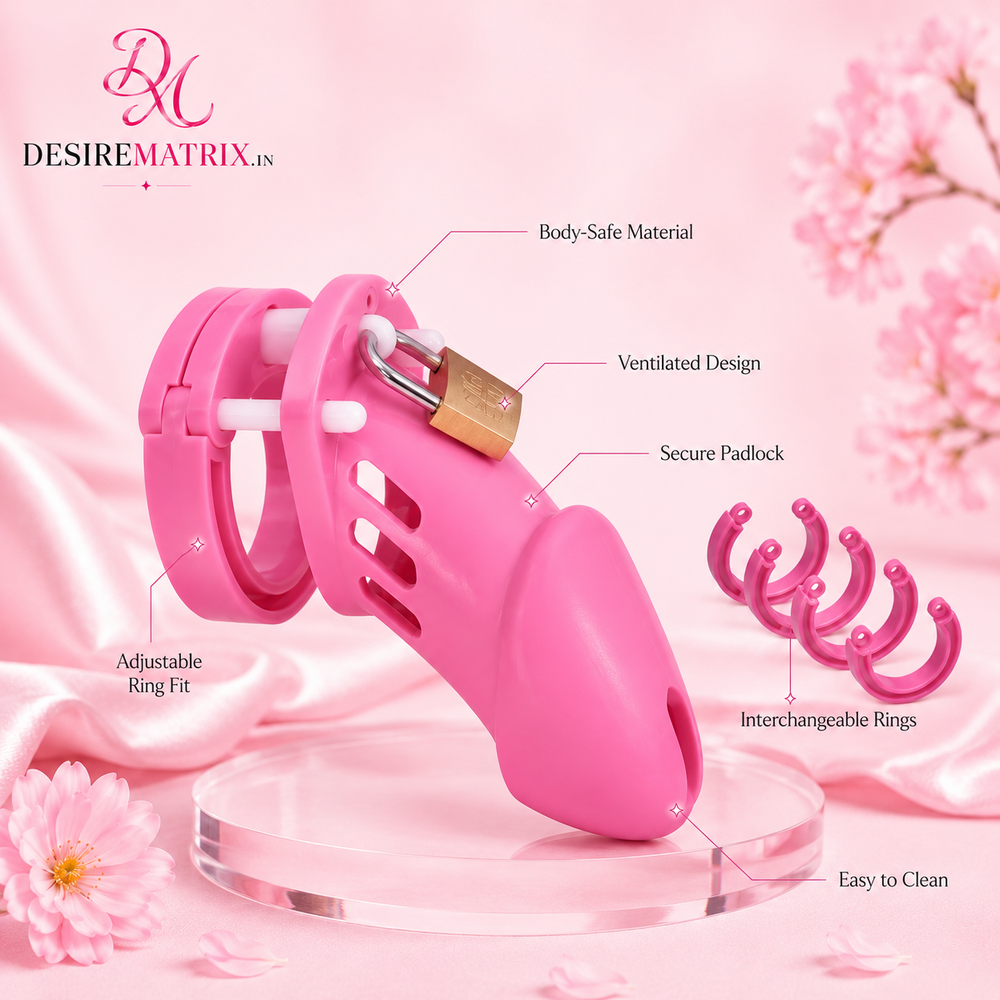 Pink CB-6000 kit showing base rings, spacers and locking pins