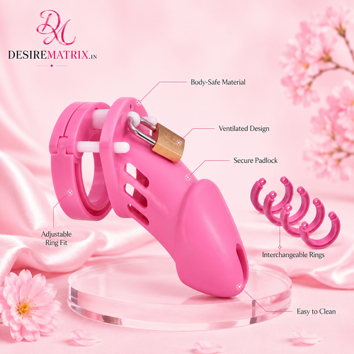 Pink CB-6000 kit showing base rings, spacers and locking pins