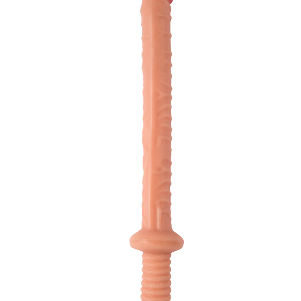 Realistic Dildo — Long Handle, Flexible Silicone — Dildos, Body-safe silicone, non-porous