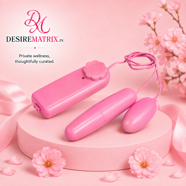Double Egg Vibrator Clitoral Vagina Stimulator - Pink — Egg Vibrators
