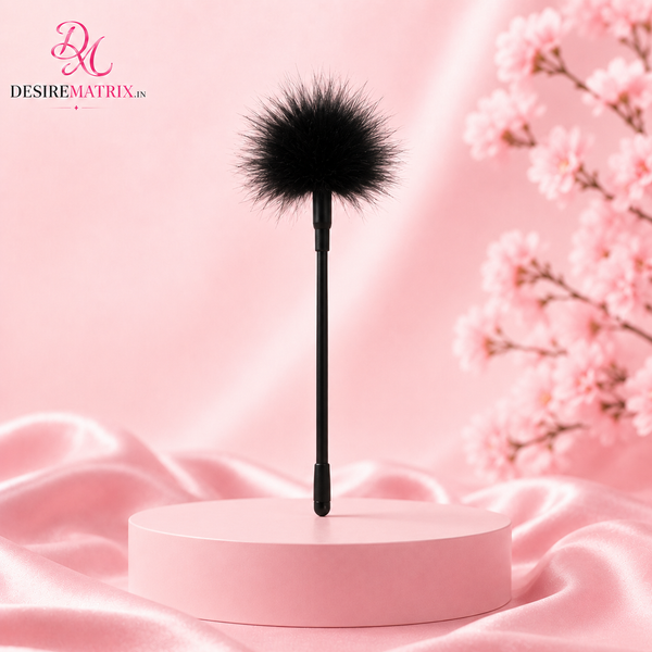 Feather Tickler — Long-Handled, Sensation Play, No Impact — BDSM Toys, Bird feathers with a long handle