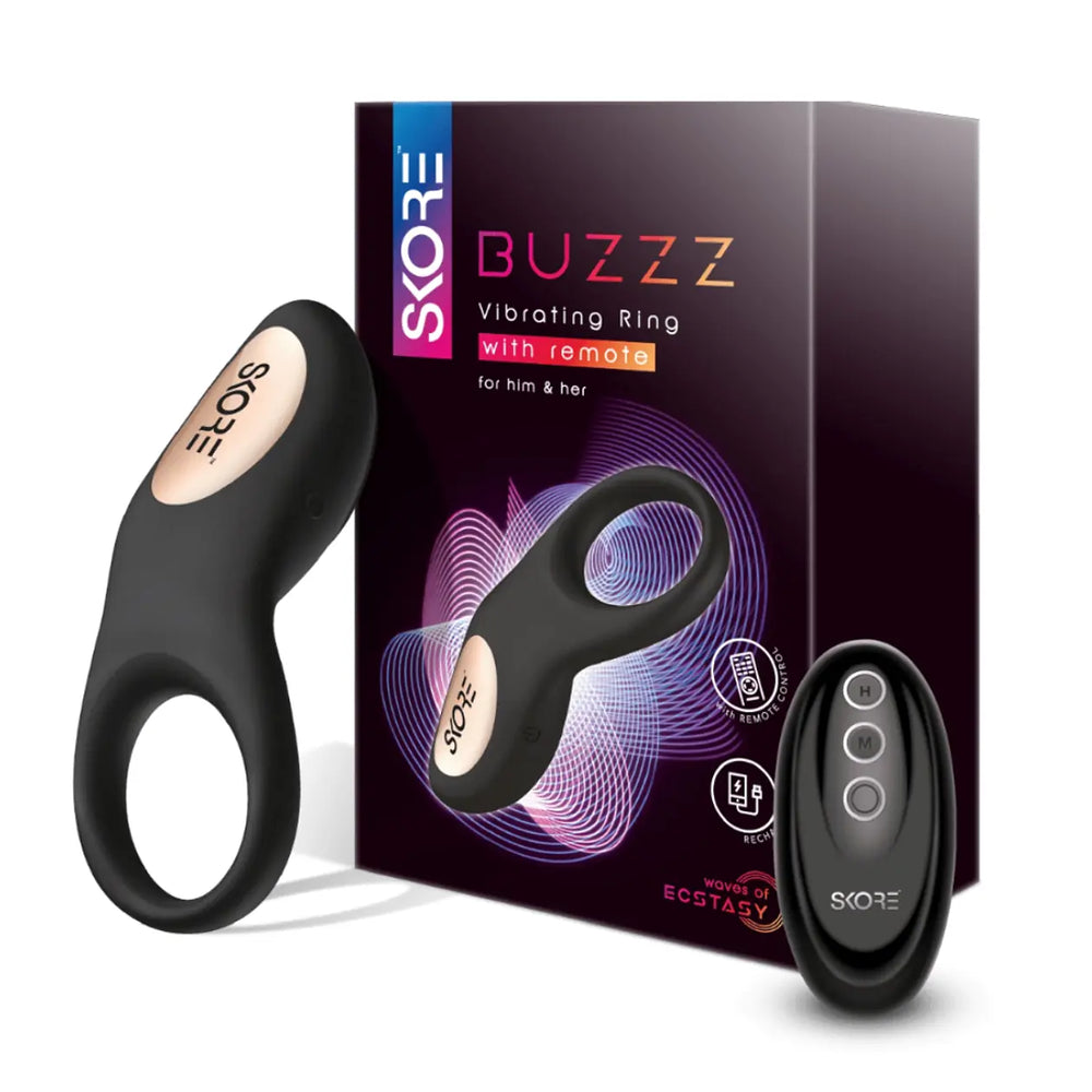 Remote control rechargeable waterproof vibrating ring
