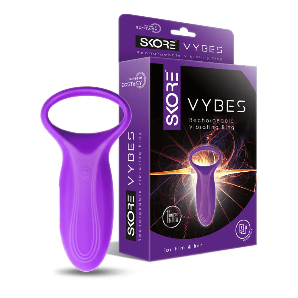 Rechargeable waterproof silicone vibrating ring for couples