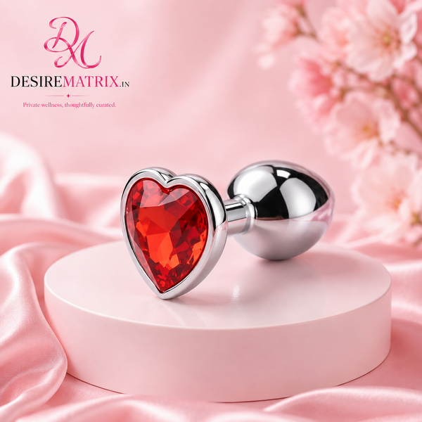 Heart Base Butt Plug — Stainless Steel Anal Plug — Anal Plugs, Medical-grade stainless steel, non-porous and hypoallergenic
