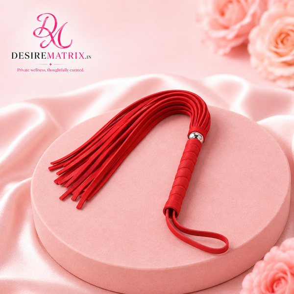High Quality Leather Whips Flogger-Red — BDSM Toys