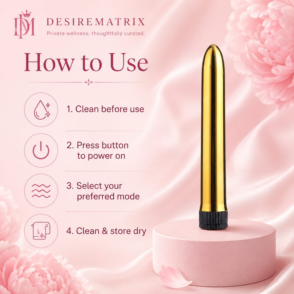 Control end and battery compartment of the gold stick vibrator