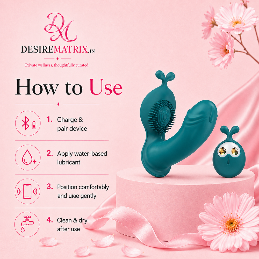 Charging port and control detail on the Lilo panty vibrator