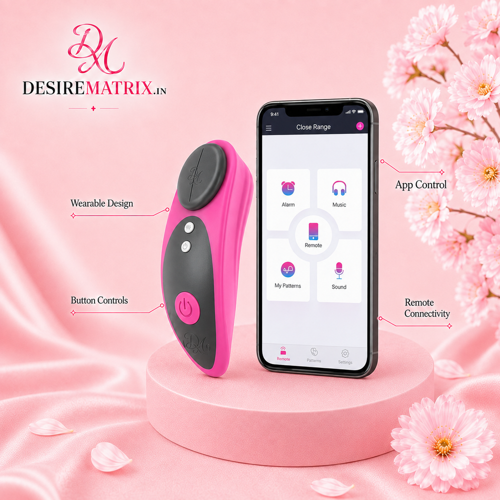 Lovense Ferri panty vibrator showing the black magnetic cap that clips through underwear