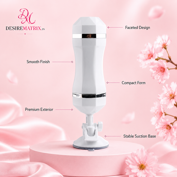 Double Ended Masturbator — Mouth & Vagina, Two Textures — Masturbators, Soft skin-like sleeve in a firmer outer case