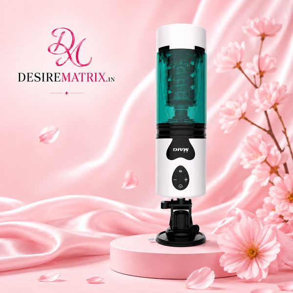 Sucking Masturbator — Suction, Rotation & Telescopic, Green — Masturbators, TPE sleeve with ABS body