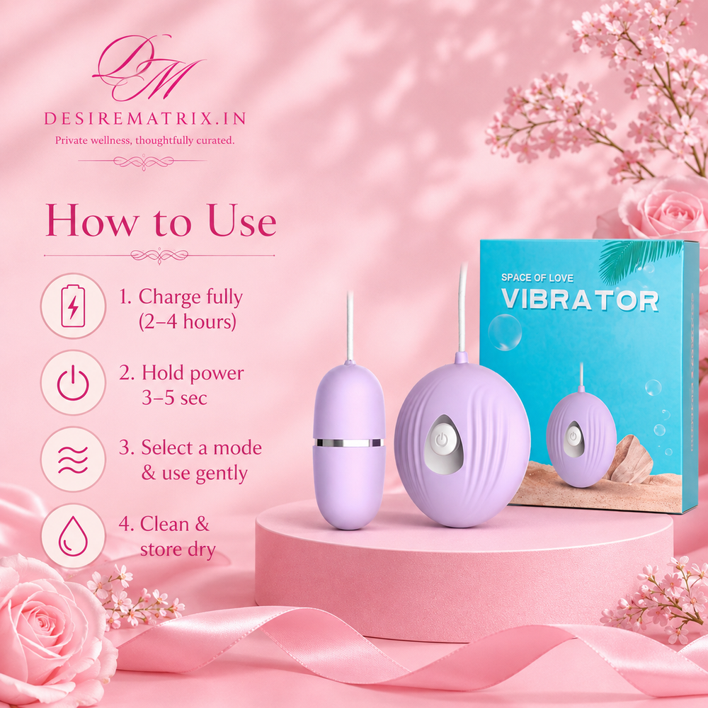 Purple Lilo egg vibrator, 55 x 25 mm
