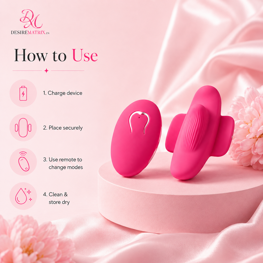 Waterproof body of the Pretty Love invisible wear vibrator