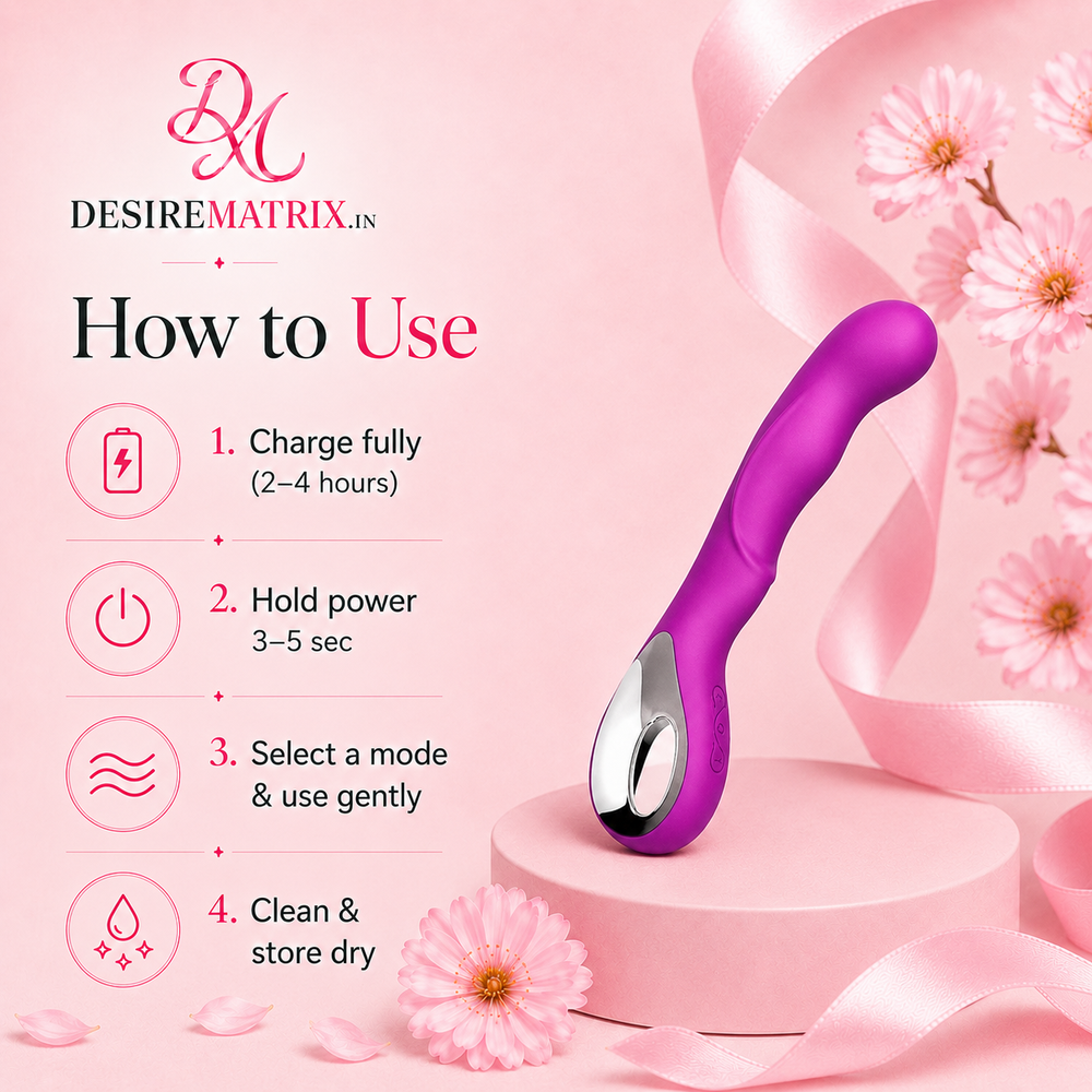 Control button and charging port on the silicone body massager