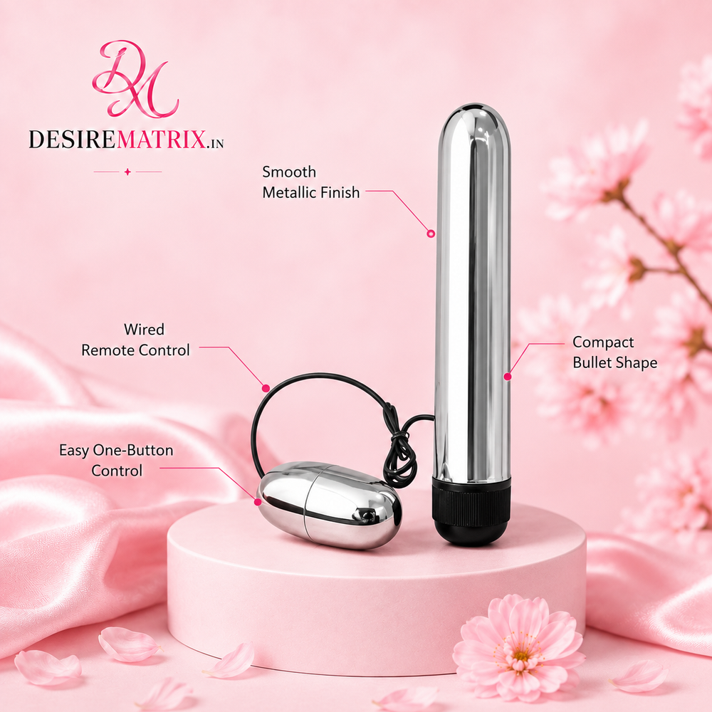 Steel rod vibrator shown full length beside the egg