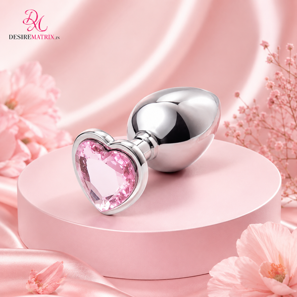 Small Heart Base Stainless Steel Anal Plug — Anal Plugs