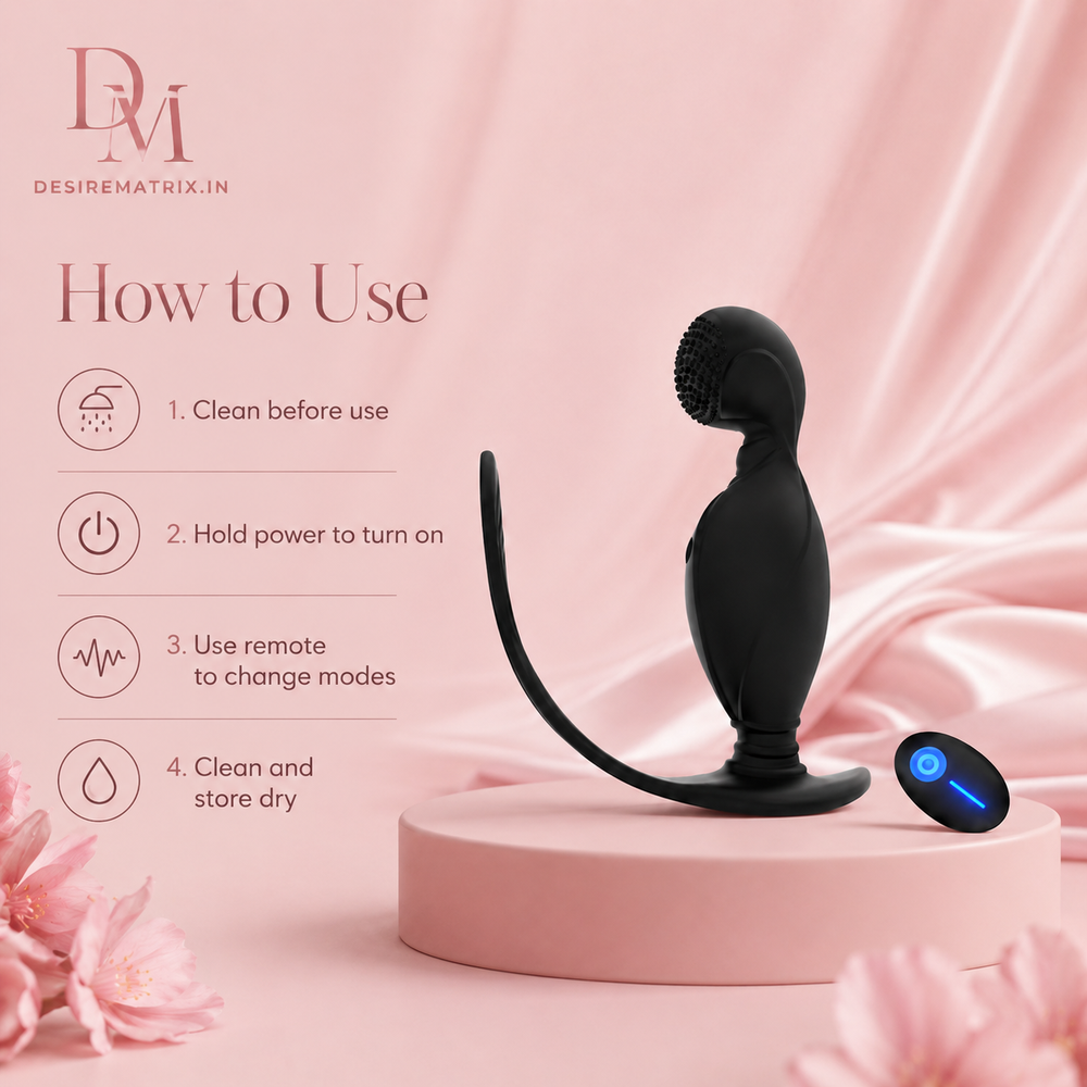 Control button on the sperm lock ring prostate massager