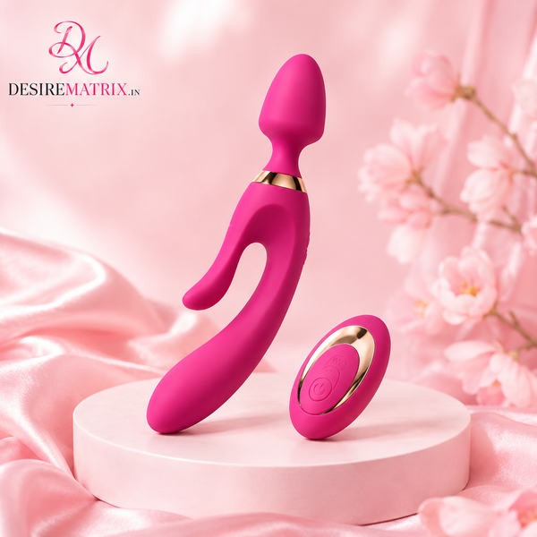 USB Charging Silicone Anal Vibrator AV Magic Wand Dildo G Spot Massager