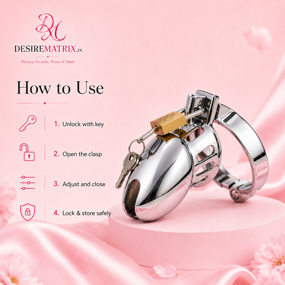 Base ring and lock on the urethral tube chastity device