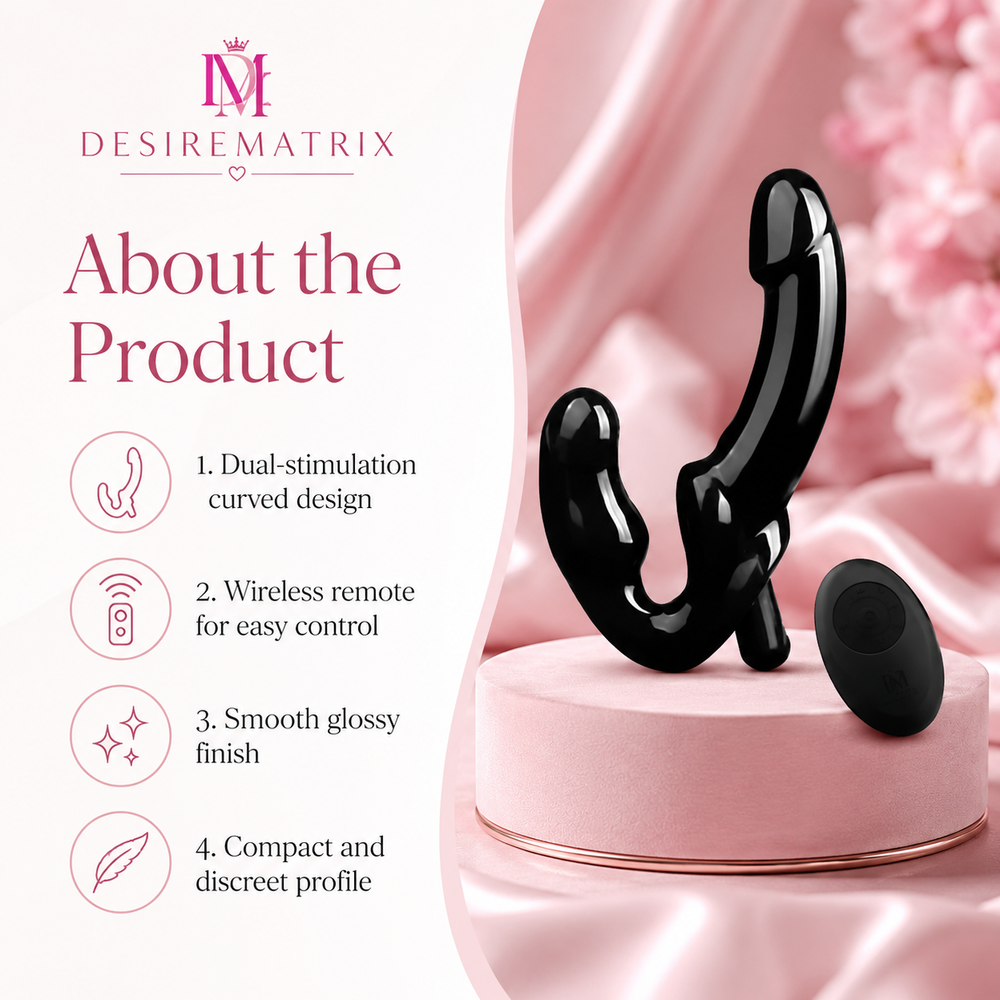 Rechargeable bullet and remote supplied with the strapless strap-on