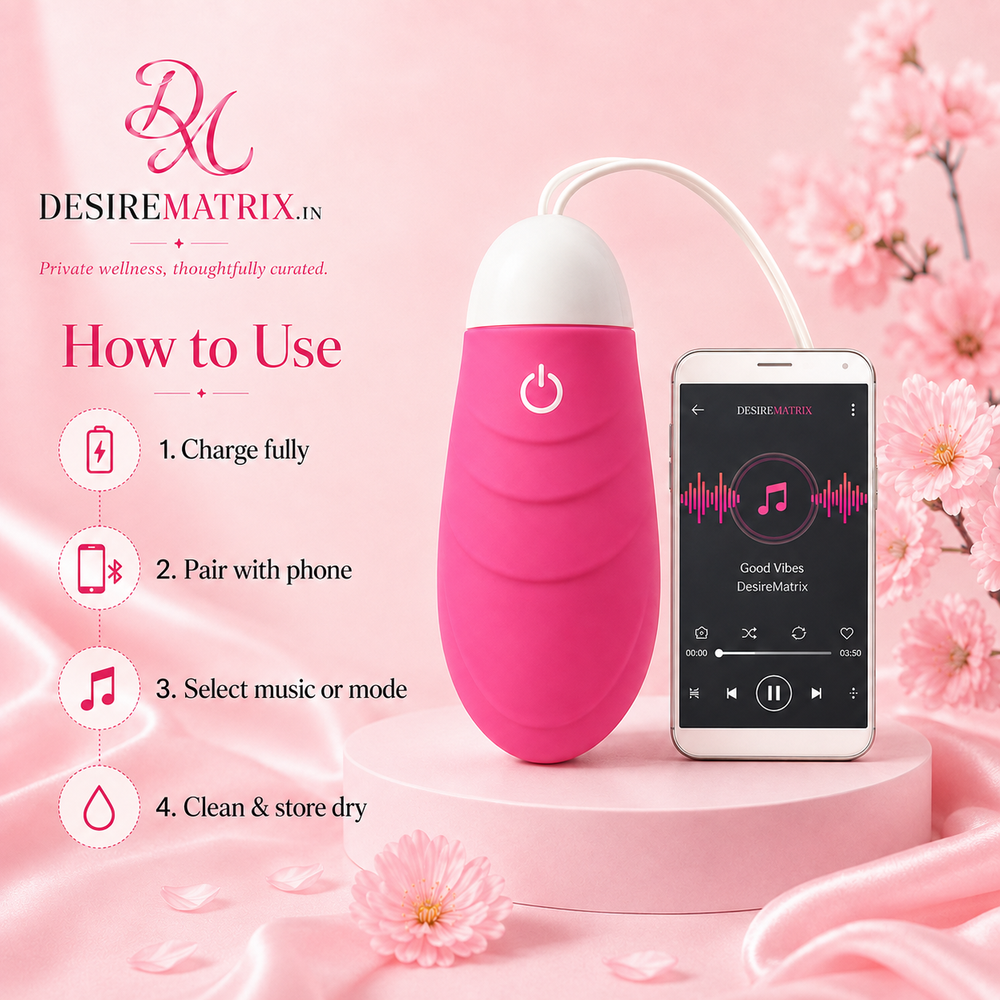 Silicone body and charging contacts of the AIDI smart vibrator