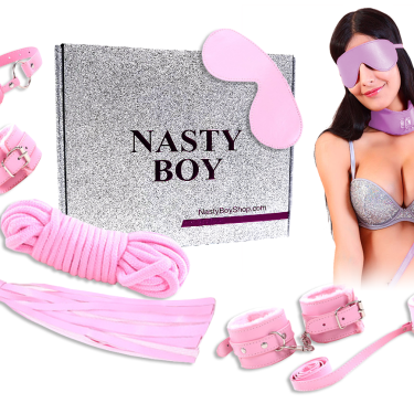 BDSM 7 Pieces Kit-Pink — bdsm kit