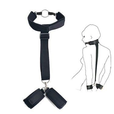 Behind Back Wrist Cuffs Restrict Bondage Unisex — bdsm toy