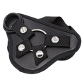 Black Strapon Steel Ring Lesbian Dildo Accessories Fit For Different Size Penis — strap on dildo