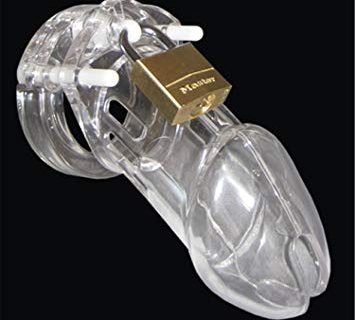CB-6000 Male Chastity Device- Clear — penis ring
