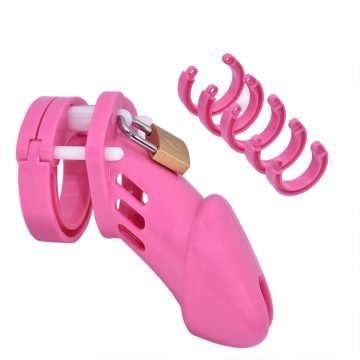 CB-6000 PINK Male Chastity Device Penis Lock Male Chastity — penis ring