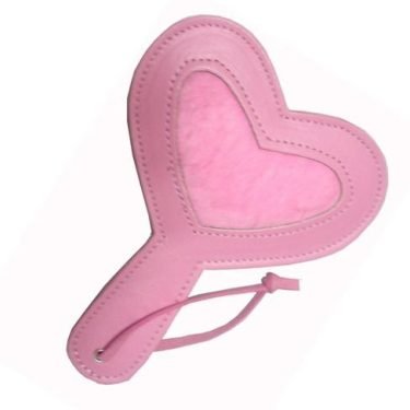 Heart Shaped Pink Spanking Whip Paddle BDSM Toys — bdsm toy
