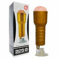 High grade Silicone Male Aircraft Cup Golden Male Masturbators Soft Realistic Pussy Suction Cup — male masturbator