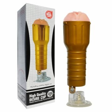 High grade Silicone Male Aircraft Cup Golden Male Masturbators Soft Realistic Pussy Suction Cup — male masturbator