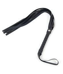High Quality Leather Whips Flogger-Black — bdsm toy