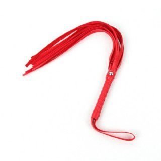 High Quality Leather Whips Flogger-Red — bdsm toy