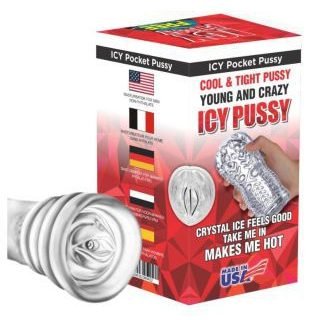 ICY Pocket Pussy Transparent Crystal Clear Mini Cup For Men — artificial vagina